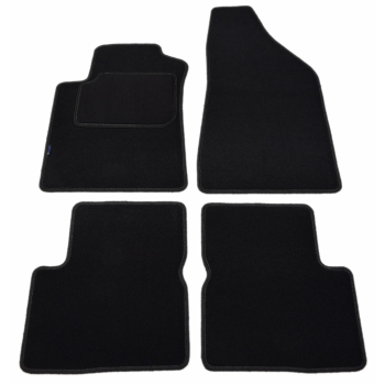 Alfa Romeo Giulietta (2010–2020) – Czarne dywaniki samochodowe welurowe SILVER – Standard